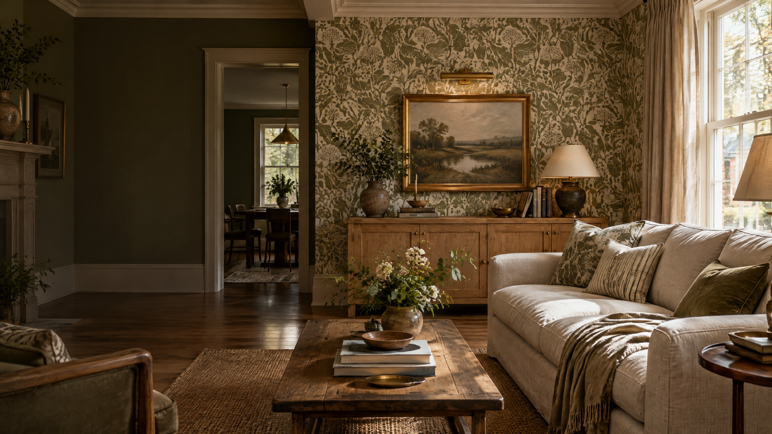 Platinum interior featuring professionally installed luxury wallpaper by Buffalo Prime